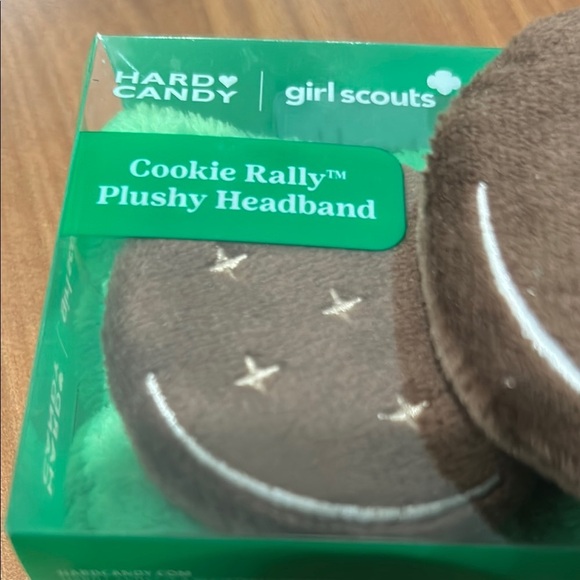 Hard Candy Girl Scouts Cookie Rally Plushy Headband. Ltd Edition. Thin Mint. NIB - Picture 2 of 10